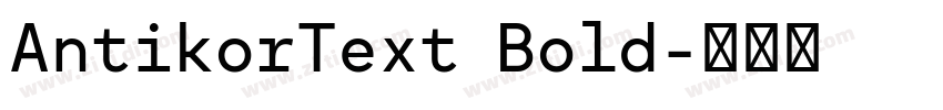 AntikorText Bold字体转换